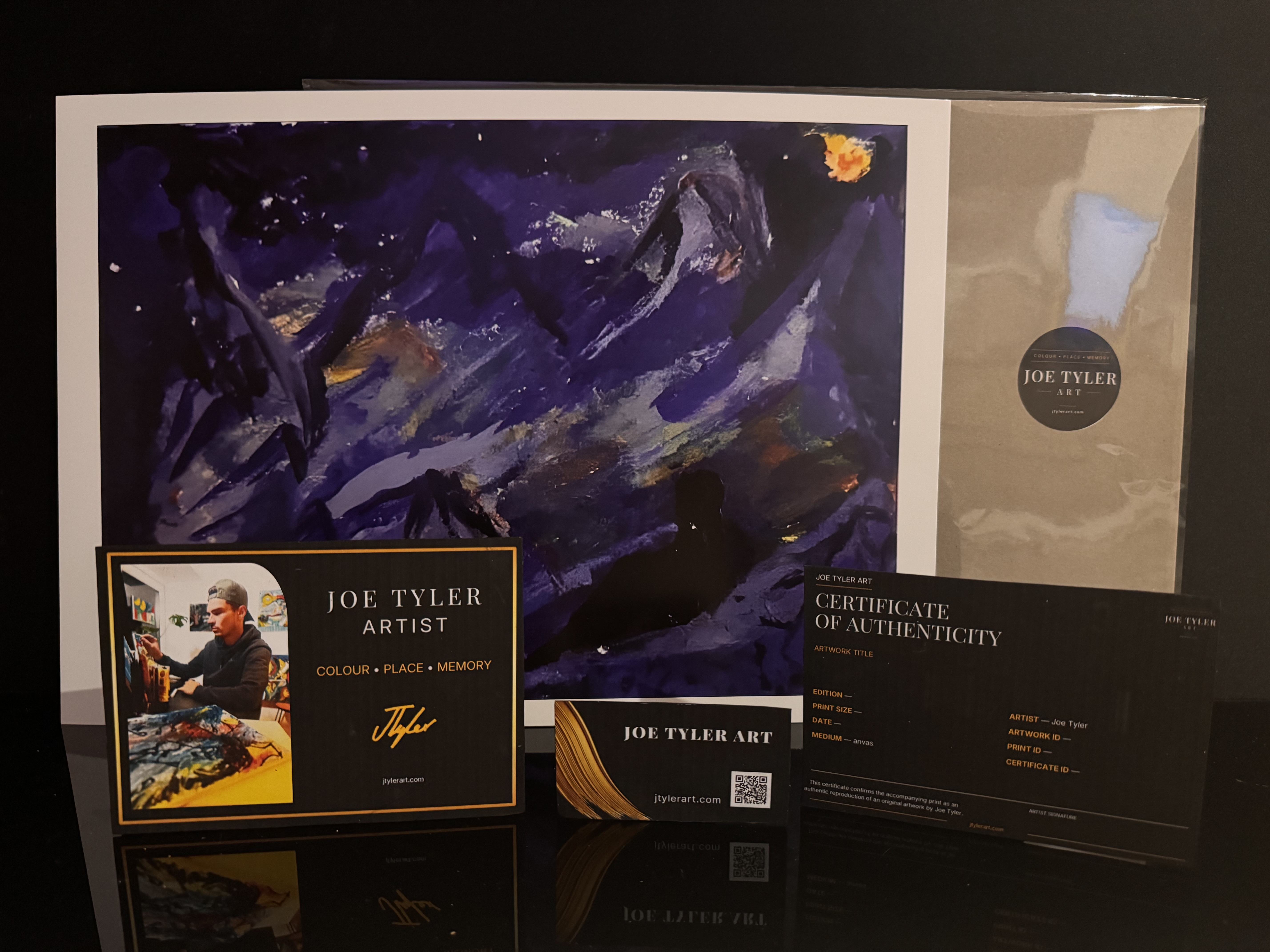Where the Night Opens A3 fine art print in cello packet by Joe Tyler