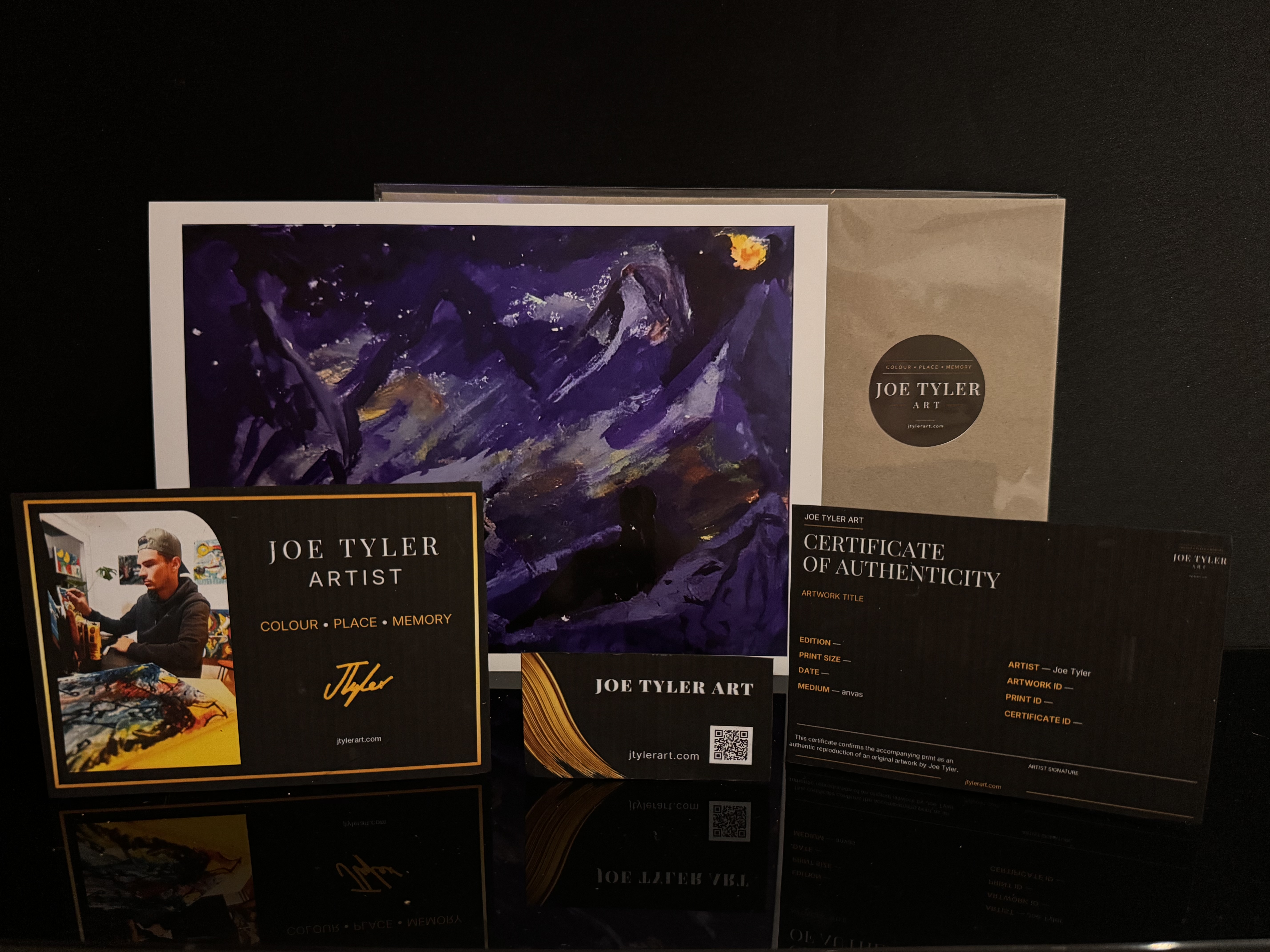 Where the Night Opens A4 fine art print in cello packet by Joe Tyler