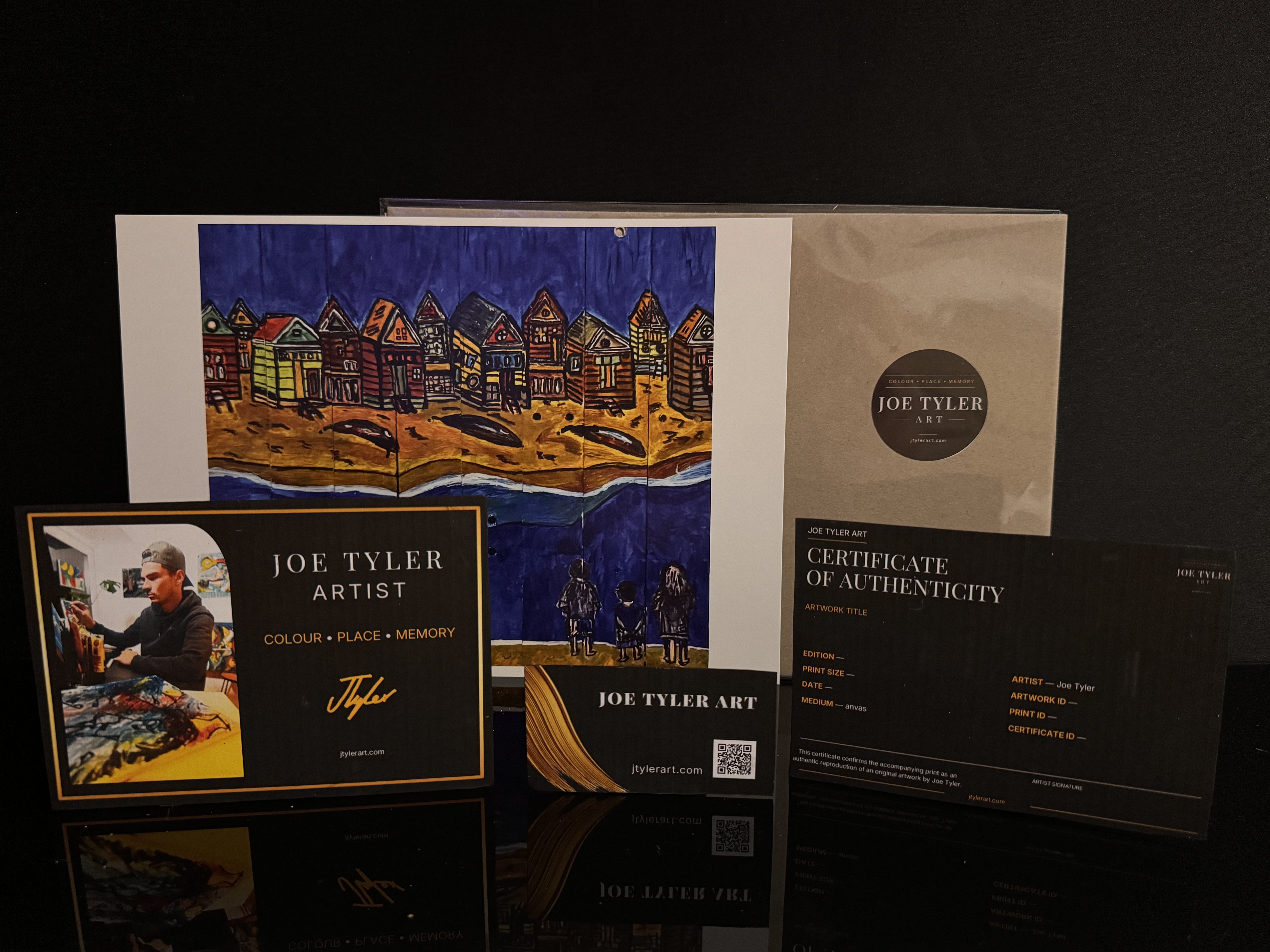 Across the Blue A4 fine art print in cello packet by Joe Tyler